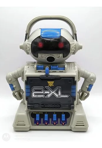 Robot 2-xl Vintage 1996 Tiger Electron No Reproduce Cassette Robot 2-xl Azul Con Blanco — Audio vintage, años 90s
