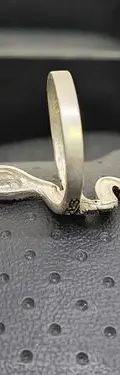 Anillo De Serpiente En Plata Ley .925 Con Marquesita Vintage Plateado 8 — Coleccionables vintage (foto 8)
