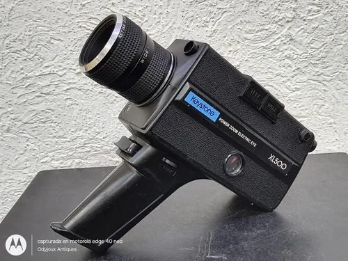Cámara De Película Bell & Howell Keystone Xl500 De Colección Negro — Tech vintage, años 70s