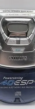 Discman Philips Az9103/17 Vintage Retro Con Detalle Reparar Azul Transparente — Audio vintage, años 90s