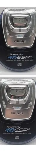 Discman Philips Az9103/17 Vintage Retro Con Detalle Reparar Azul Transparente — Audio vintage, años 90s (foto 3)