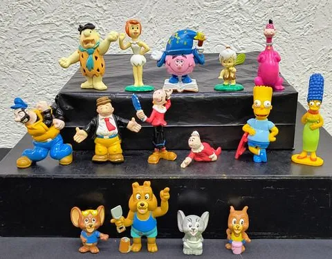 Figuras Cartoonmanía Sonrics 90's Retro Semi-coleccion 15pz