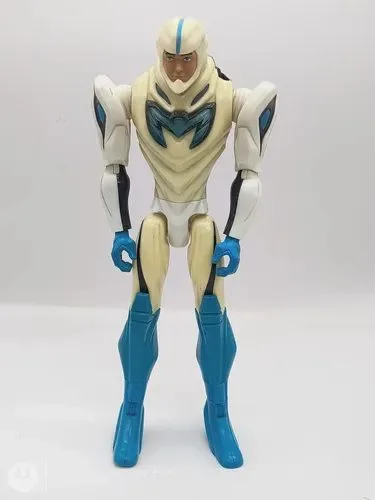 Figura Max Steel Traje Blanco Combate Robot Azul N-tek 2013