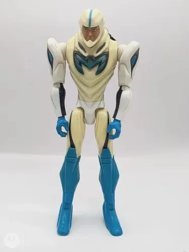 Figura Max Steel Traje Blanco Combate Robot Azul N-tek 2013