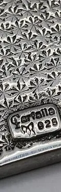 Dije Cuadro Con Mosaico En Nácar Azul Montado En Plata .925  Turquesa — Decoración vintage (foto 10)