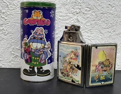 Latas Metálicas De Garfield Vintage Años 80's De Colección