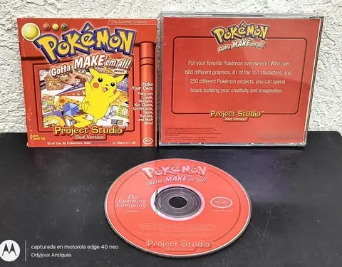 Cd Project Studio Pokémon Edición Roja Para Pc Original Cd Project Studio Pokémon Edición Roja Para Pc Original