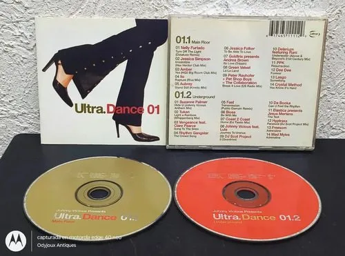Ultra Dance 01 - Johnny Vicious (cd 2005) 2 Discos Estándar — Audio vintage, años NOW