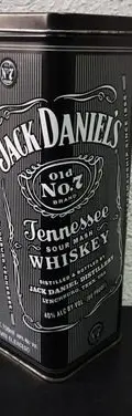 Caja Metálica Promo Jack Daniel's Ed Mr. Jacks Birthday 2011 Negro Y Gris Con Letras Blancas Rayas — Coleccionables vintage, años NOW (foto 2)