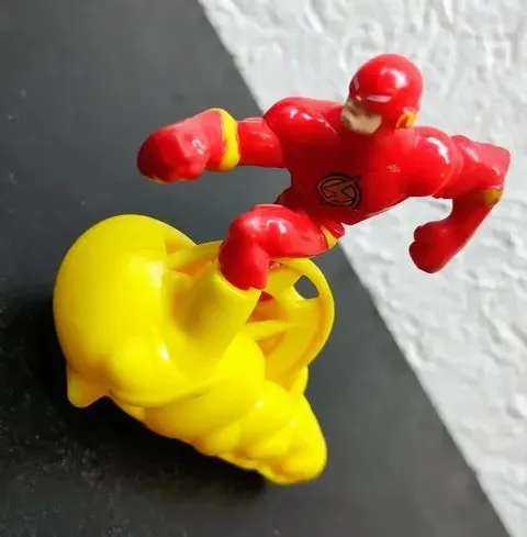 Figura Flash Carro Nube Dc Comics Original 7cm