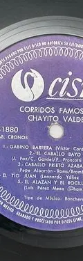 Disco Lp Acetato Chayito Valdez Corridos Famosos Cisne 1975 Edición Limitada — Audio vintage, años 70s (foto 7)