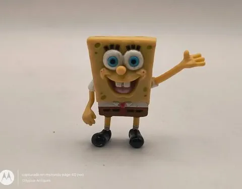 Figura Bob Esponja Retro Pvc/plástico 4cm