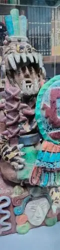 Figura Artesanal/artesanía Guerrero Jaguar Maya Barro Usado — Coleccionables vintage (foto 4)