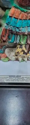 Figura Artesanal/artesanía Guerrero Jaguar Maya Barro Usado — Coleccionables vintage (foto 10)