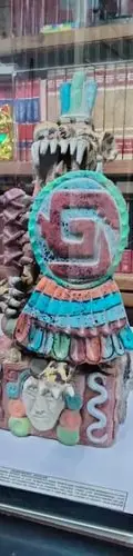 Figura Artesanal/artesanía Guerrero Jaguar Maya Barro Usado — Coleccionables vintage (foto 3)