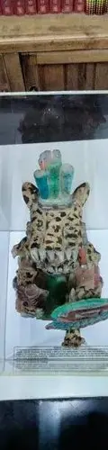 Figura Artesanal/artesanía Guerrero Jaguar Maya Barro Usado — Coleccionables vintage (foto 8)