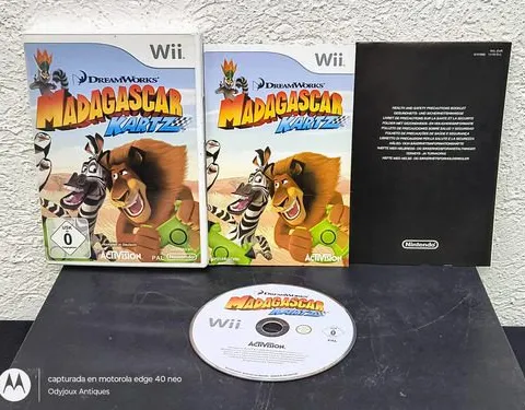 Madagascar Kartz Not For Resale Nintendo Wii Formato Pal