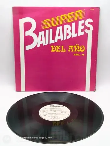 Disco Lp Acetato Super Bailables Dl Año Vol.4 Profomex 1986 Estándar