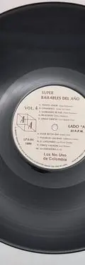 Disco Lp Acetato Super Bailables Dl Año Vol.4 Profomex 1986 Estándar — Audio vintage, años 80s (foto 5)