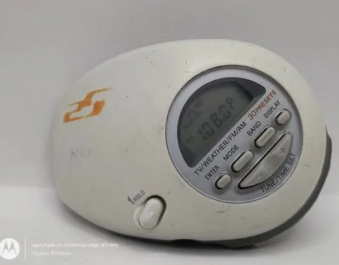 Radio Sony Srf-m85v Am-fm Tv Clima Mega Bass Con Detalles Blanco