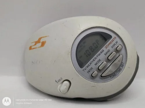 Radio Sony Srf-m85v Am-fm Tv Clima Mega Bass Con Detalles Blanco