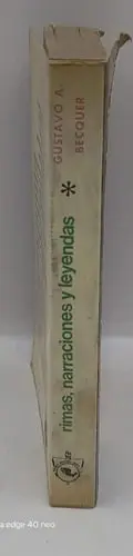 De Rimas, Narraciones Y Leyendas Gustavo A. Becquer