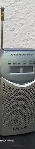 Pocket Radio Antiguo Philips Ae1505 Portátil Retro Funciona — Audio vintage