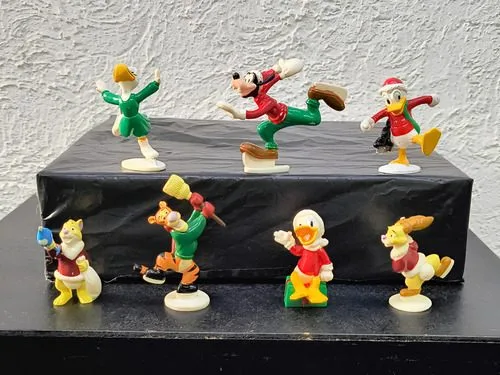 Figuras Sonrics Navidad Disney Pato Donald Tigger 7-pack — Coleccionables vintage, años 90s