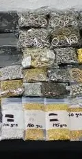 Lote Insumos De Bisuteria Cadena Dijes Ganchos Argollas 8kg — Coleccionables vintage