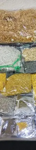 Lote Insumos De Bisuteria Cadena Dijes Ganchos Argollas 8kg — Coleccionables vintage (foto 2)