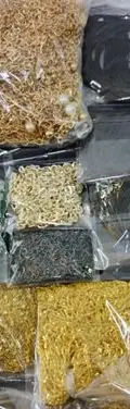 Lote Insumos De Bisuteria Cadena Dijes Ganchos Argollas 8kg — Coleccionables vintage (foto 8)