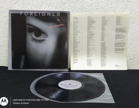 Disco Lp Vinilo Foreigner - Inside Information Atlantic 1987