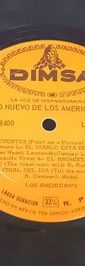 Disco Lp Vinilo Lo Nuevo De Los American's Dimsa 1966 Mexico Edición Limitada — Audio vintage, años 60s (foto 7)