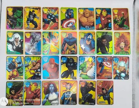 Lote Tarjetas Marvel Marinela 27-pack Año 2009 Original