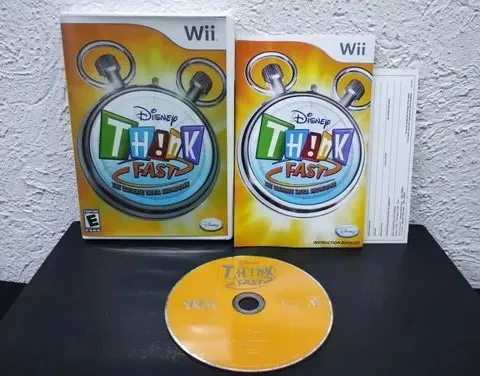 Disney Think Fast Ultimate Trivia Showdown Wii Completo Orig