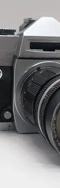 Cámara Análoga Petri Ftx 35mm Objetivo 135mm Para Reparación Gris Con Negro