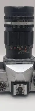 Cámara Análoga Petri Ftx 35mm Objetivo 135mm Para Reparación Gris Con Negro