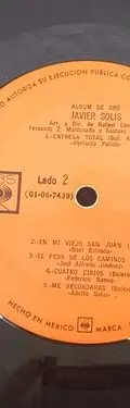 Disco Lp Acetato Album De Oro Javier Solis 3-pack Cbs 1969 Edición Limitada — Audio vintage, años 60s (foto 10)