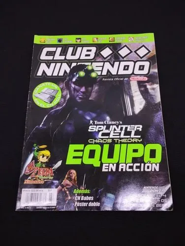 Revista Club Nintendo Año 14 No 3 Splinter Cell Chaos Theory — Coleccionables vintage, años 90s