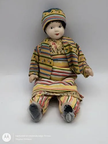 Muñeca De Porcelana Artesanal Turca Vintage Wodo Bambolee — Coleccionables vintage, años 80s