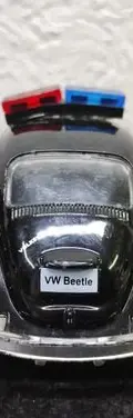 Volkswagen Beetle Policía Escala 1:32 Metalico 12cm Usado Negro — Coleccionables vintage (foto 6)