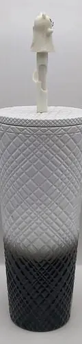 Vaso Starbucks Halloween Gato Fantasma Brilla Oscuridad 2024 Blanco