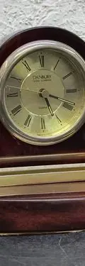 Reloj Ejecutivo De Mesa Danbury Madera Palo De Rosa Vintage Caoba — vintage México