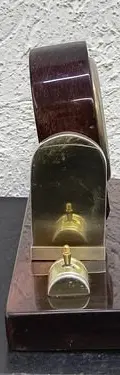Reloj Ejecutivo De Mesa Danbury Madera Palo De Rosa Vintage Caoba — vintage México (foto 3)