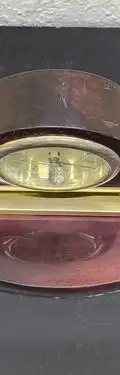 Reloj Ejecutivo De Mesa Danbury Madera Palo De Rosa Vintage Caoba — vintage México (foto 8)