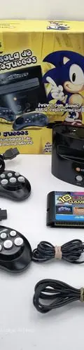 Consola Xtation Sega Mega Drive En Caja 30 Juegos Retro Negro