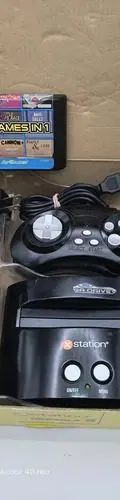 Consola Xtation Sega Mega Drive En Caja 30 Juegos Retro Negro