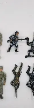 Lote Figuras D Acción Soldados Guerra Militar Y Policía 10pz — Coleccionables vintage