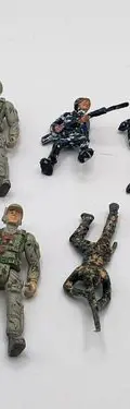 Lote Figuras D Acción Soldados Guerra Militar Y Policía 10pz — Coleccionables vintage (foto 3)