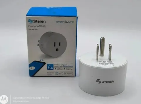 Contacto Inalambrico Steren Wifi Shome-100 Blanco Blanco